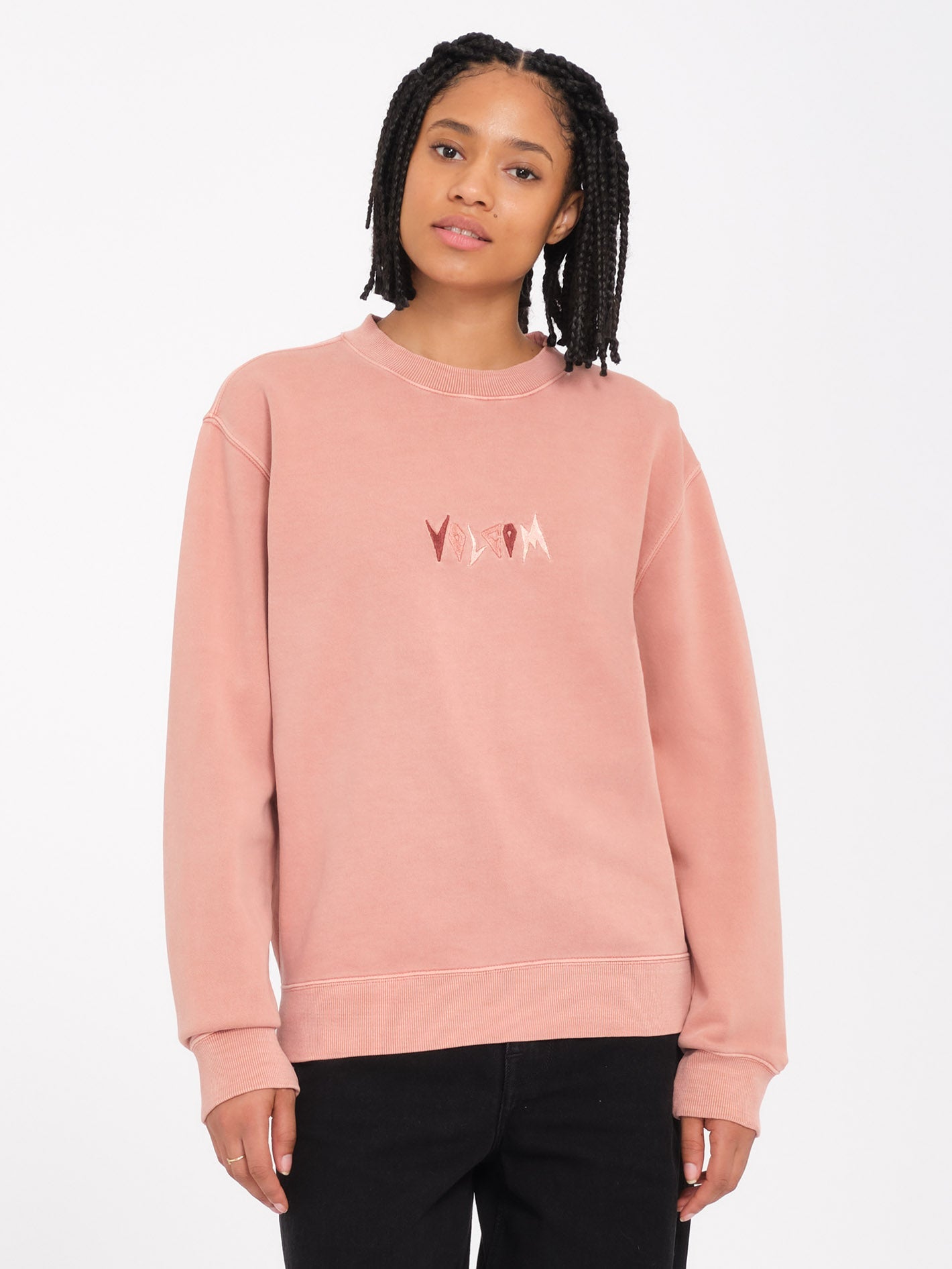 Volcom SINGLE STONE - Sweat à Capuche - Pale Peach/saumon