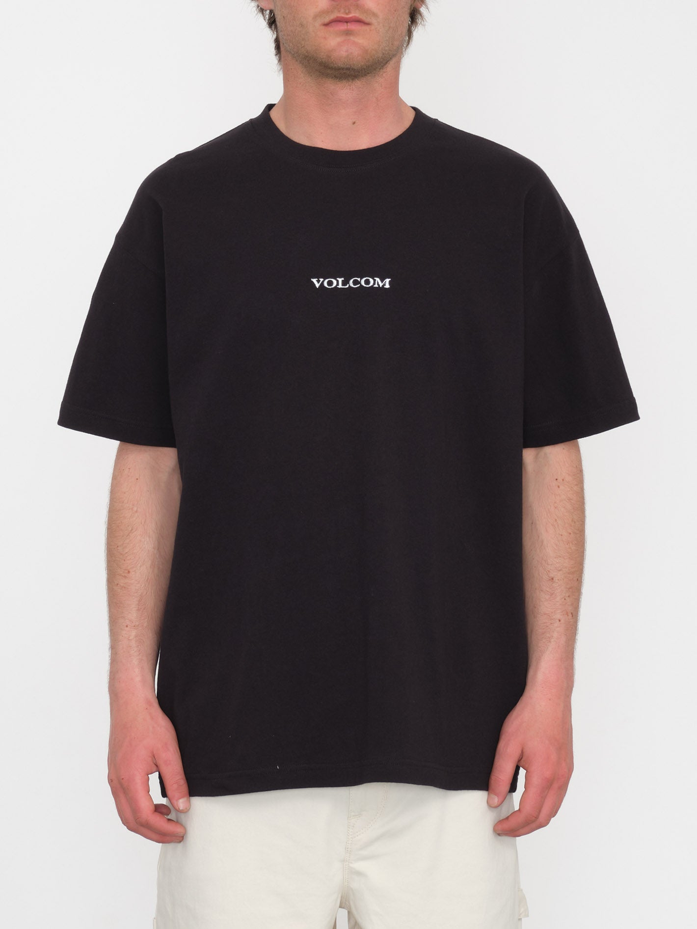 Haut Basique Homme T-shirt Volcom Scratched Stone Lse Sst Pour Homme, Coupe Classique, Léger Et Confortable T-shirt Homme Volcom