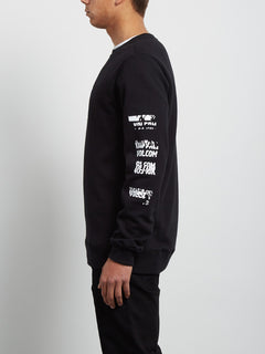 Sweatshirt Supply Stone Crew - Black