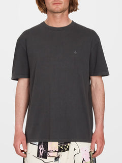 Solid Stone T-shirt - BLACK (A5212317_BLK) [F]