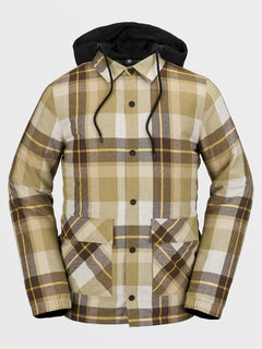 Insulated Riding Flannel Jacket - KHAKIEST (G1652401_KST) [F]