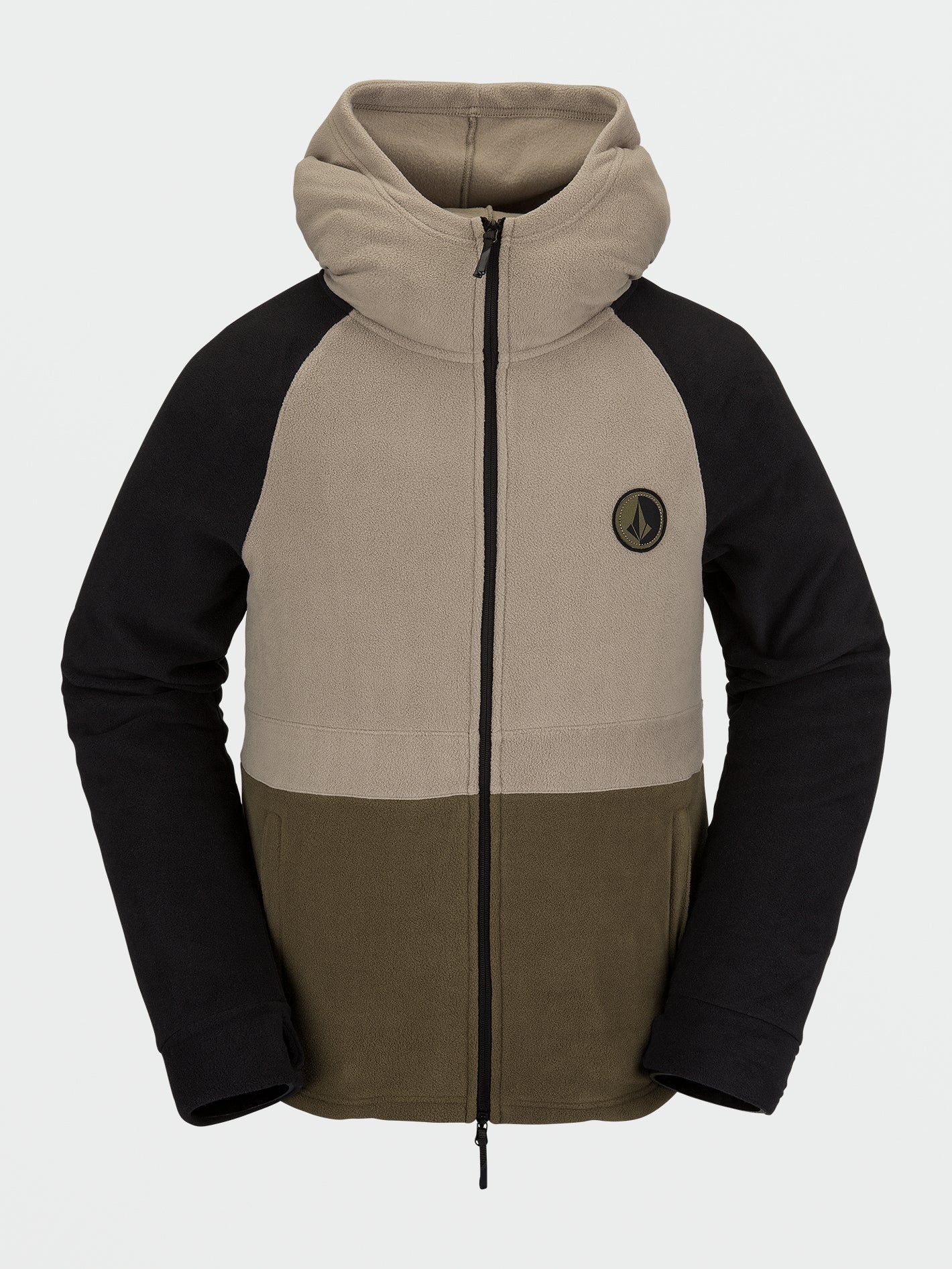 Sweat Capuche Zippé Volcom Homme – Taille XL – Noir – Full Zip – Édition 2019