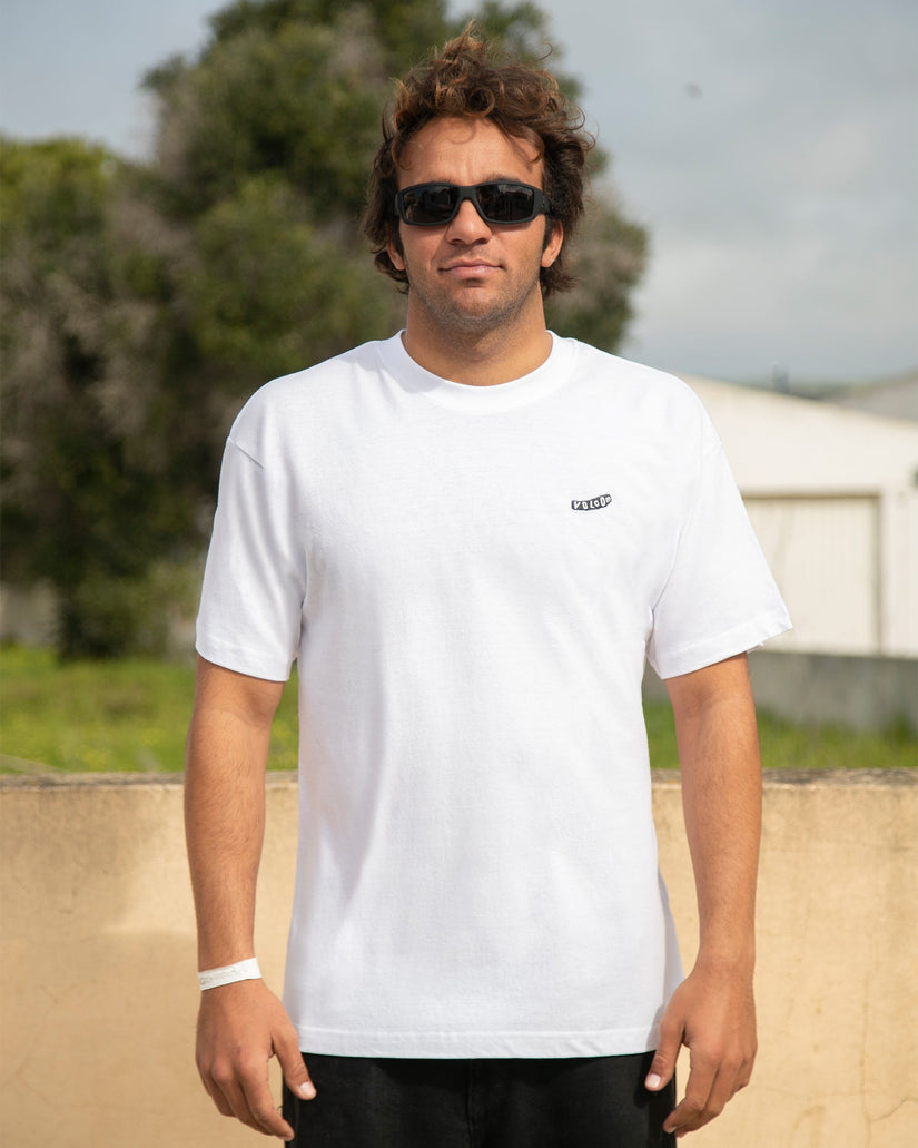 T-Shirt Pistol Stone - White