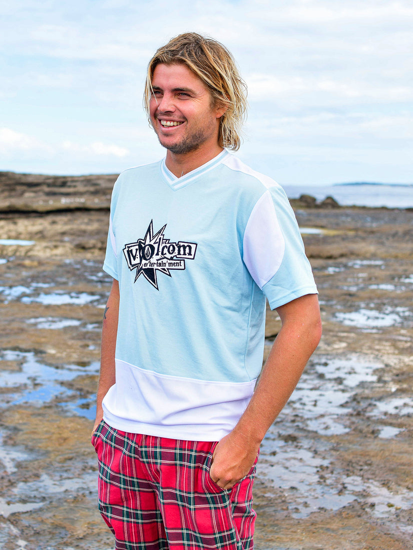 T-shirt V Ent Noa Deane - MISTY BLUE