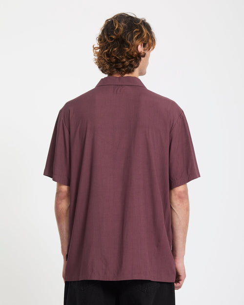 T-shirt Homme Volcom – Taille S, Gris Chiné, Manches Courtes, Logo Graphique, Occasion Très Bon état