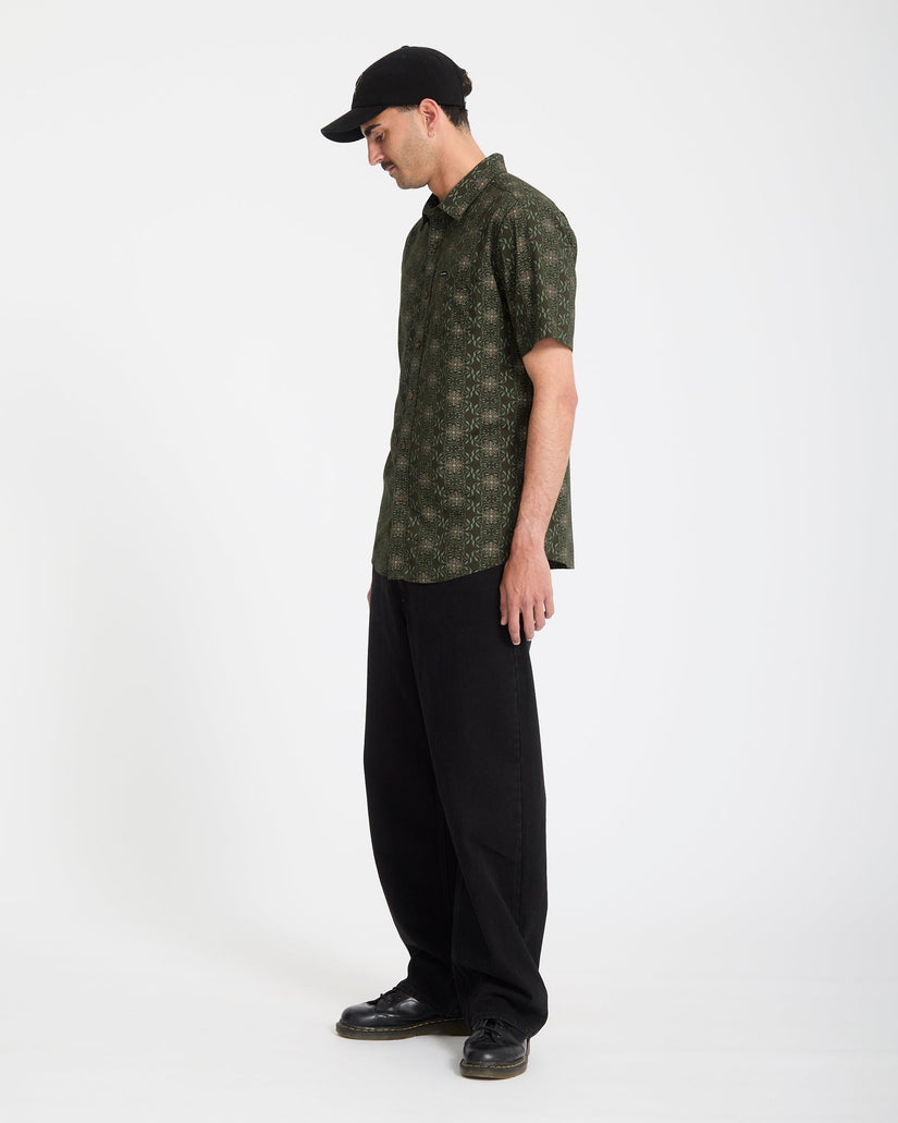 Chemise Scaler Stone Woven - Squadron Green