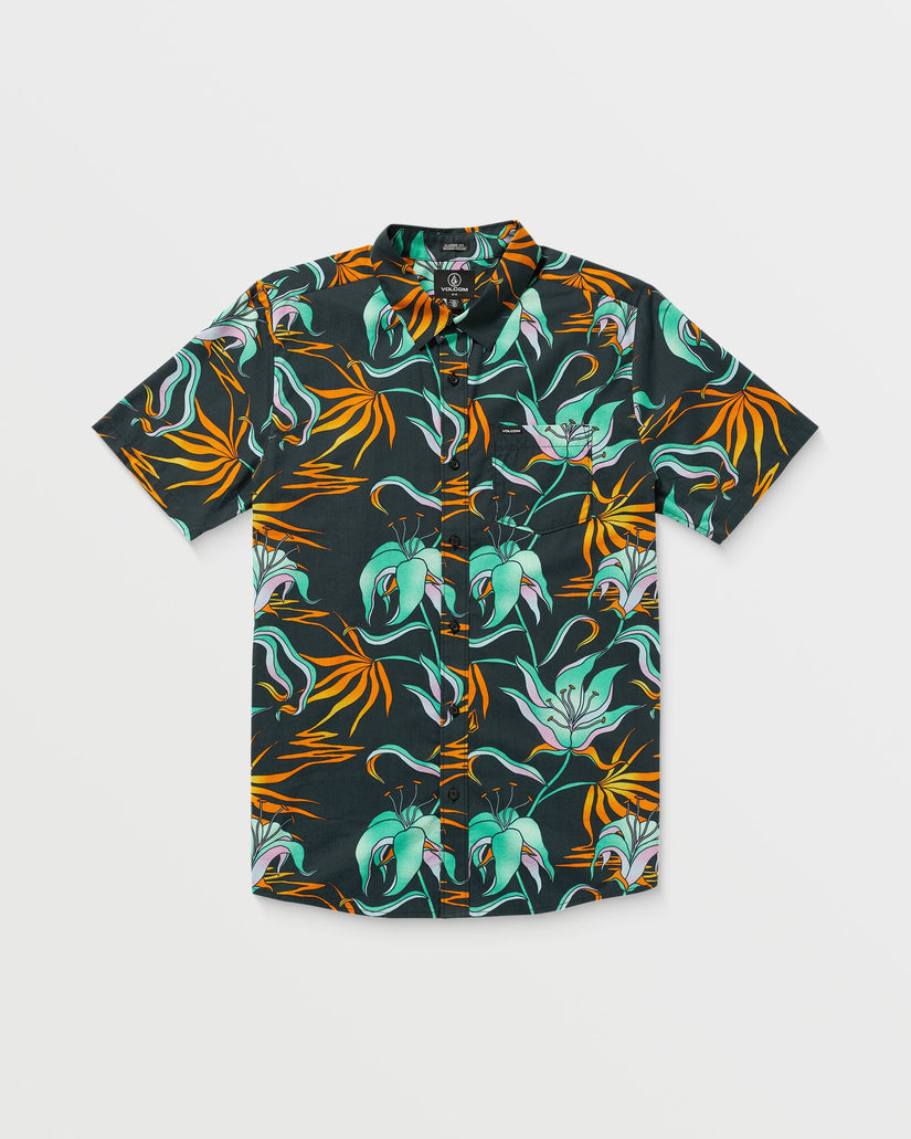 Chemise Brainmelter Floral - Black Green