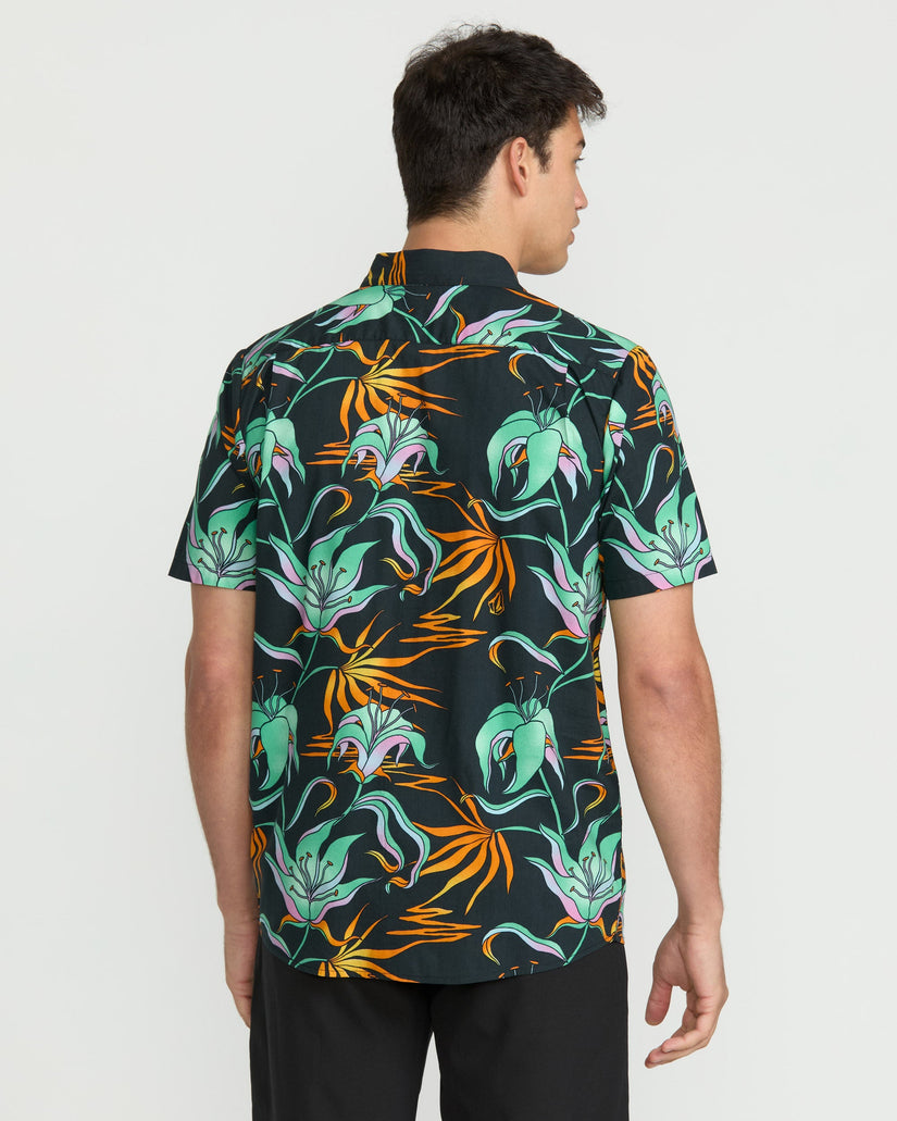 Chemise Brainmelter Floral - Black Green