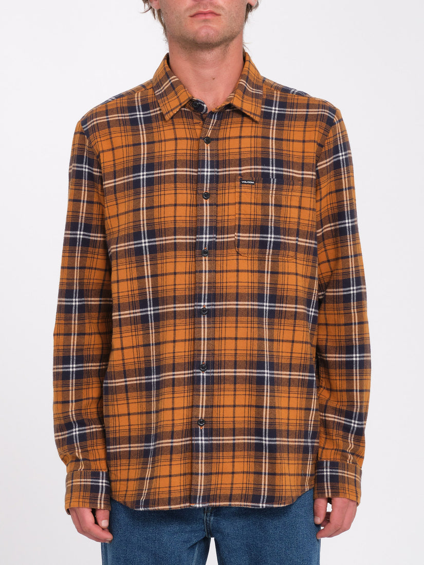 Chemise Caden Plaid - CHESTNUT BROWN