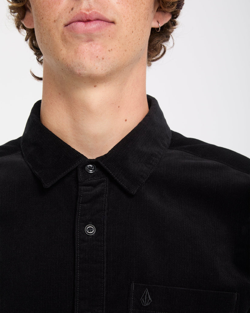 Chemise Zander Corduroy - Black Combo