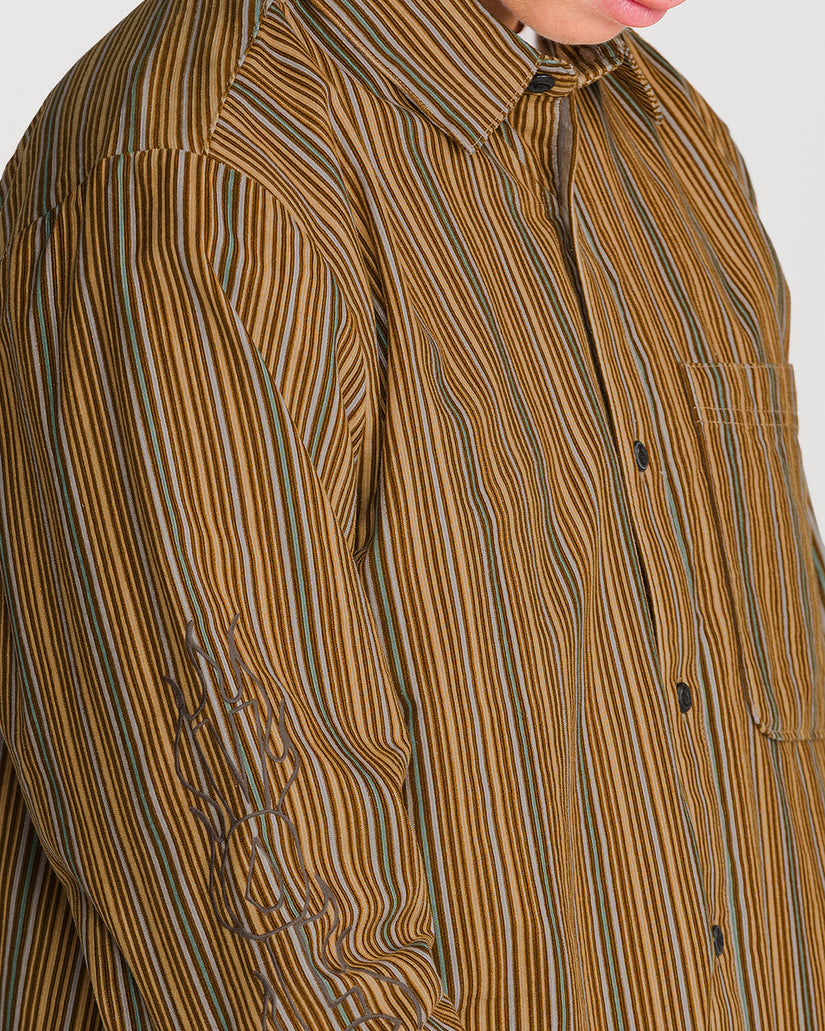 Chemise Casey Jones Corduroy - Dull Gold