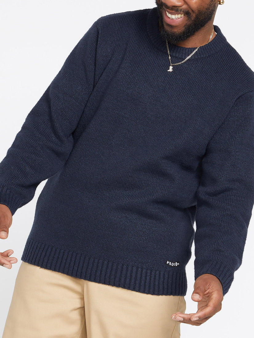 Pull en coton Williams River pour homme en vert foncé Pull en coton Williams River pour homme en vert foncé