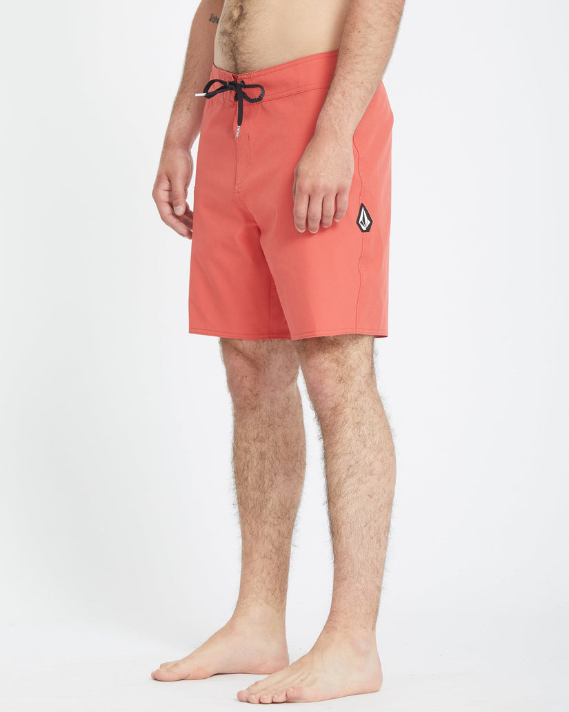 Boardshort Lido Solid Mod 18" - CRANBERRY
