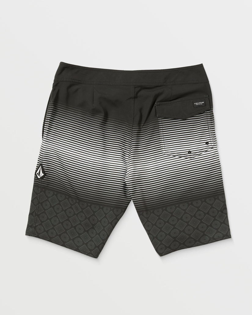 Boardshort Lido Stripe Mod 20" - BLACK