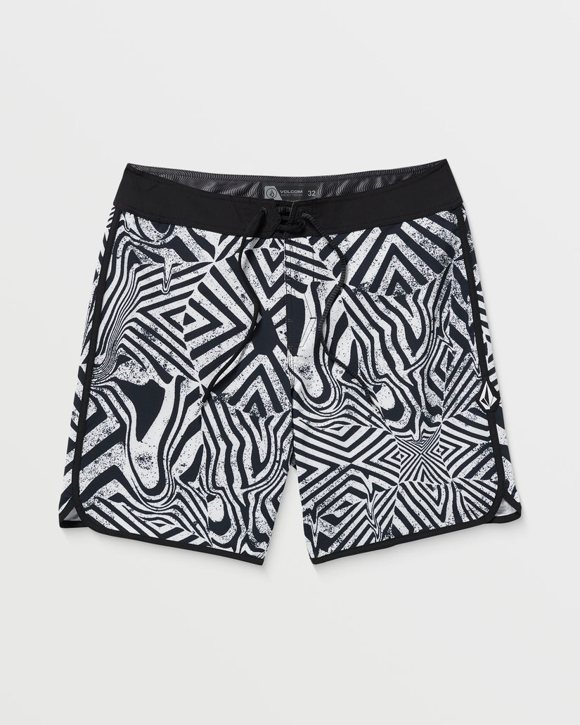 Boardshort Infuse Scallop Mod 19" - White Black