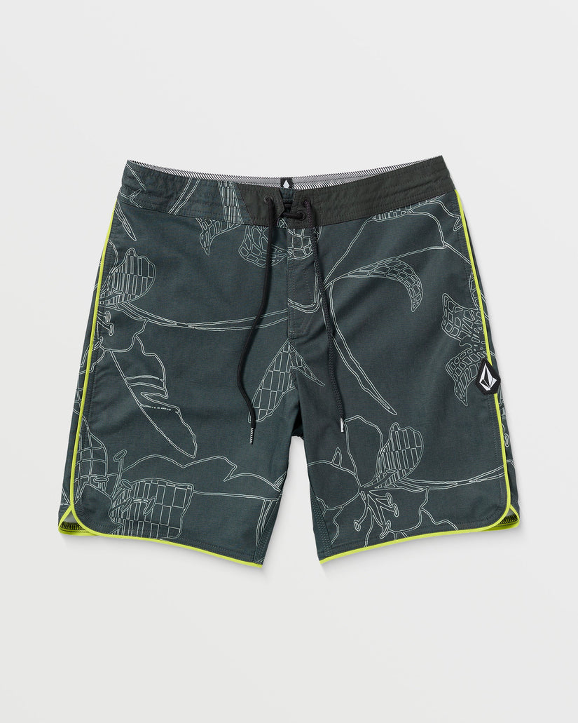 Boardshort Mister Fib Scallop Stoney 19" - STEALTH