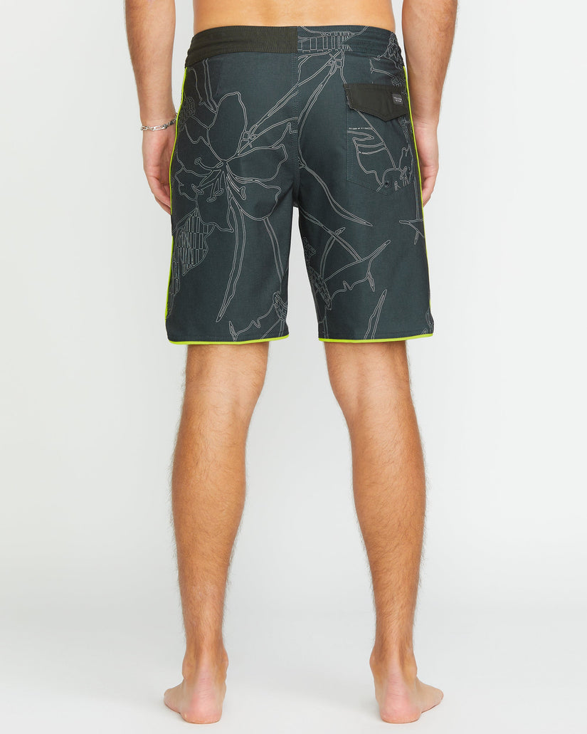 Boardshort Mister Fib Scallop Stoney 19" - STEALTH