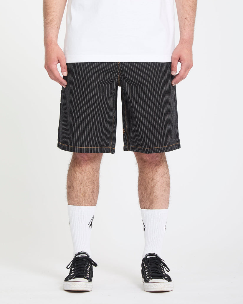 Short chino Work Dialed 22" - Black Stripe