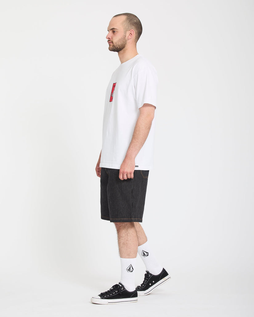 Short chino Work Dialed 22" - Black Stripe