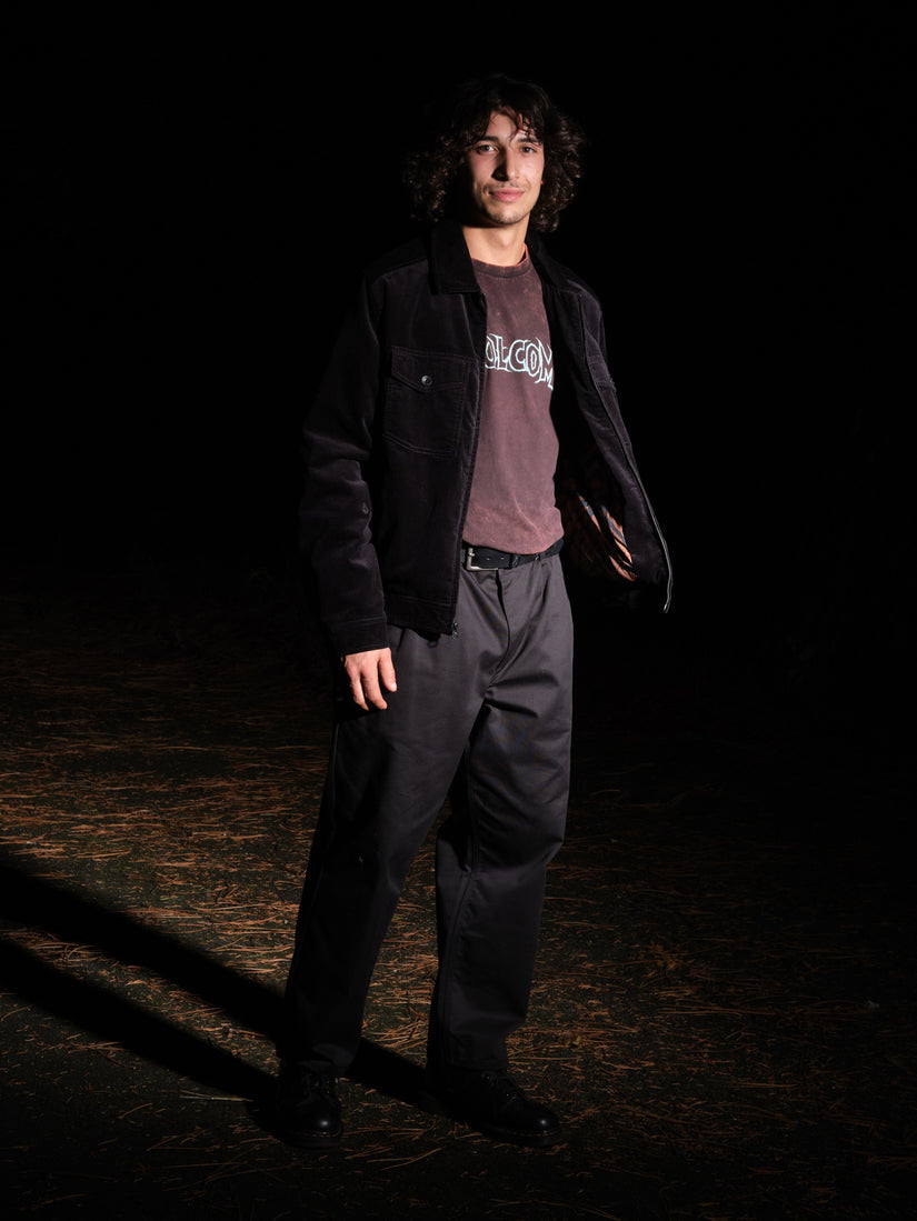 Pantalon Chino Pleat Briqlayer - BLACK