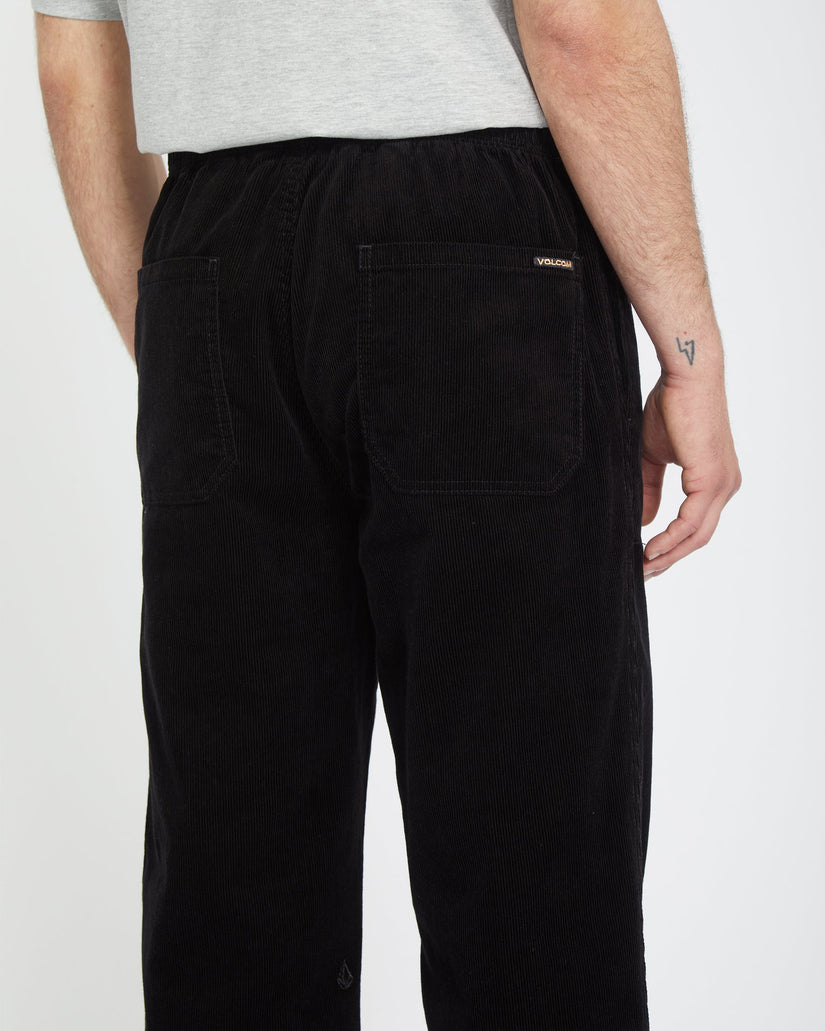 Pantalon À Taille Élastique Psychstone - Black