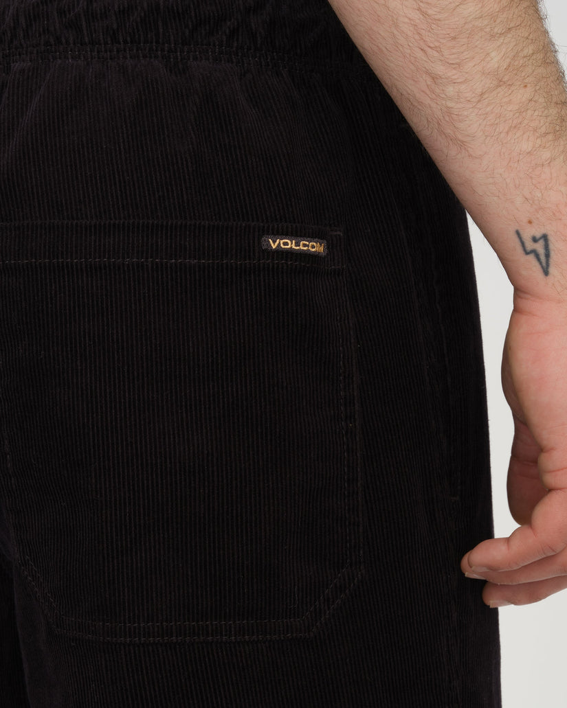 Pantalon À Taille Élastique Psychstone - Black