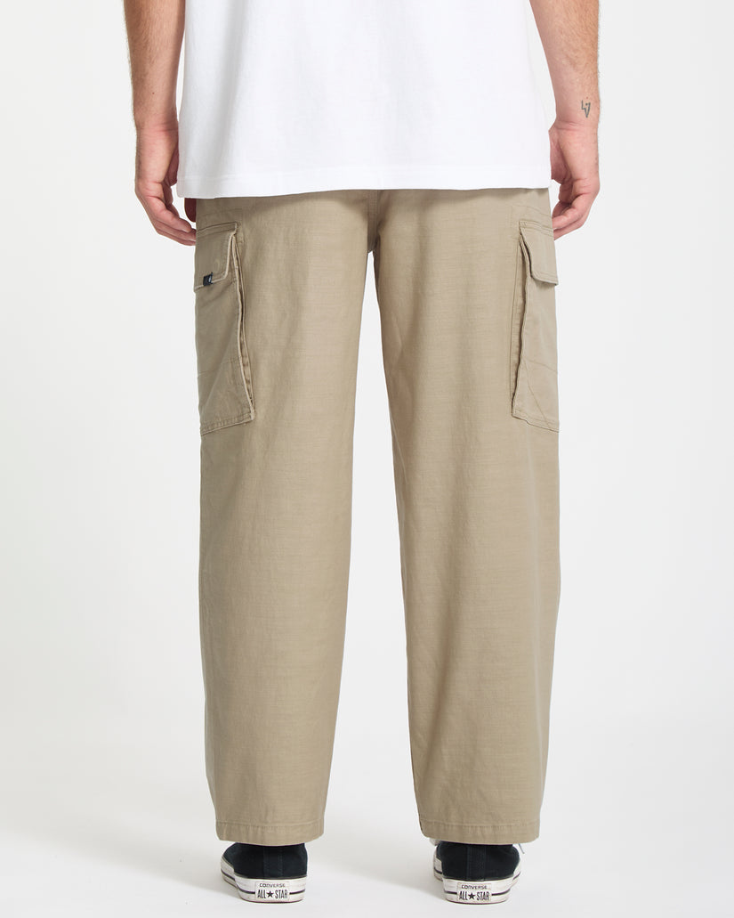 Pantalon À Taille Élastique Billow Tapered - Khaki