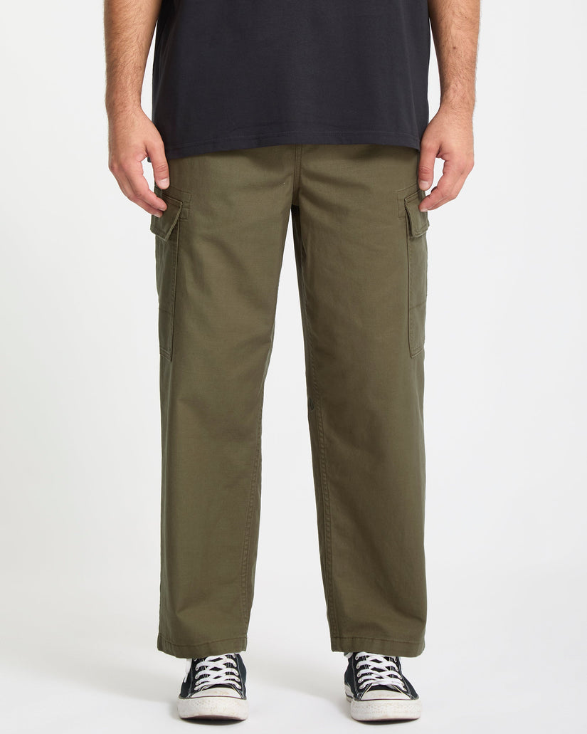 Pantalon À Taille Élastique Billow Tapered - Sage Leaf