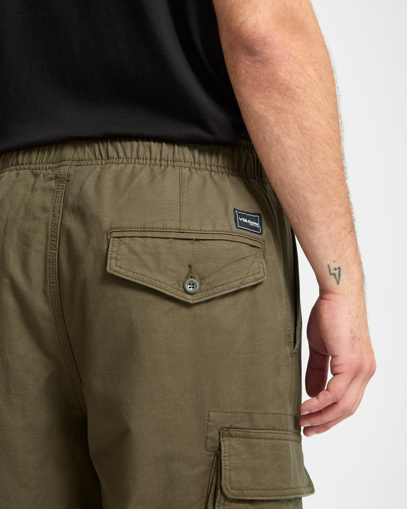 Pantalon À Taille Élastique Billow Tapered - Sage Leaf