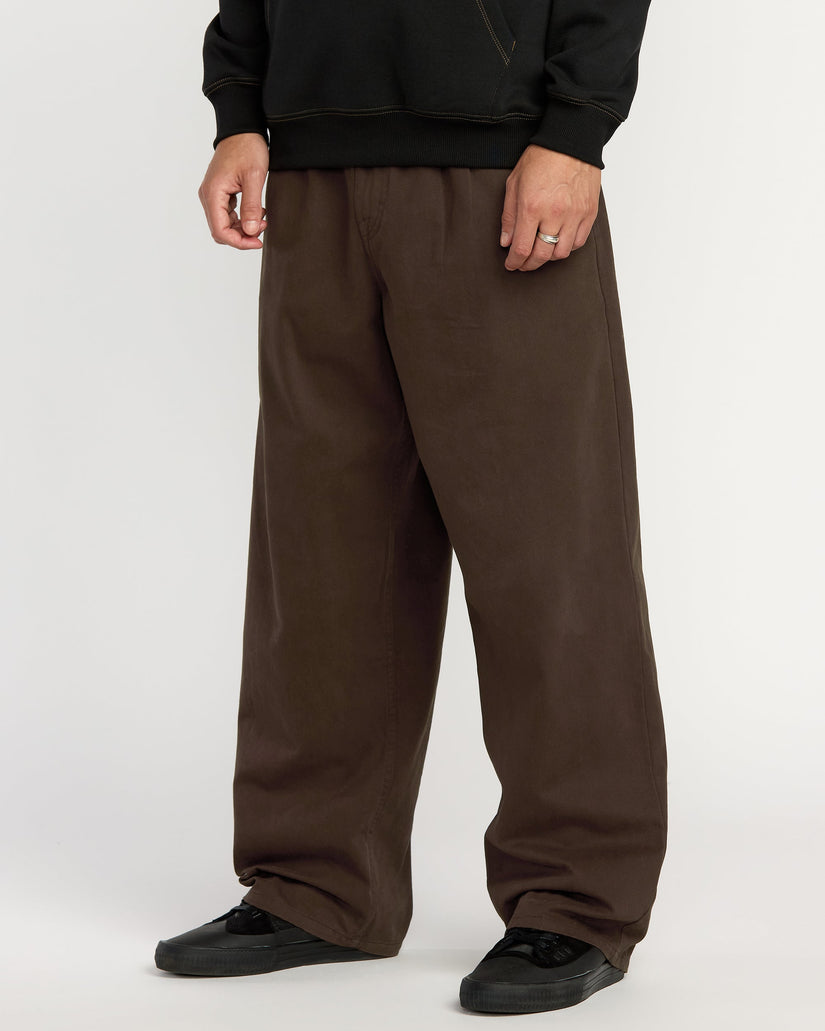 Pantalon À Taille Élastique Chillow Pleat - Cacao