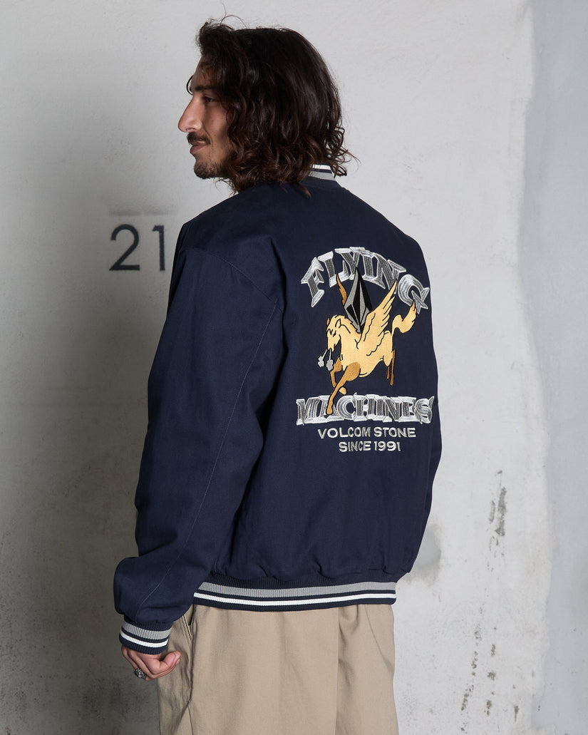 Veste bomber Flying Machines - Navy