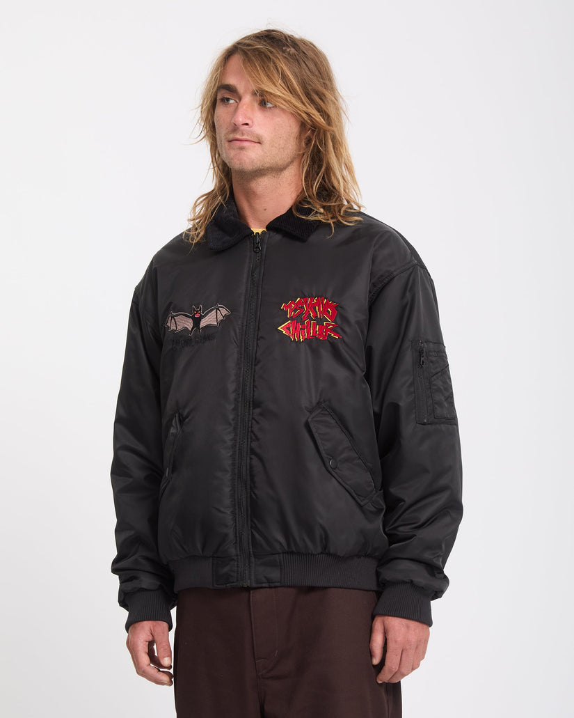 Veste bomber réversible Ozzy - Black
