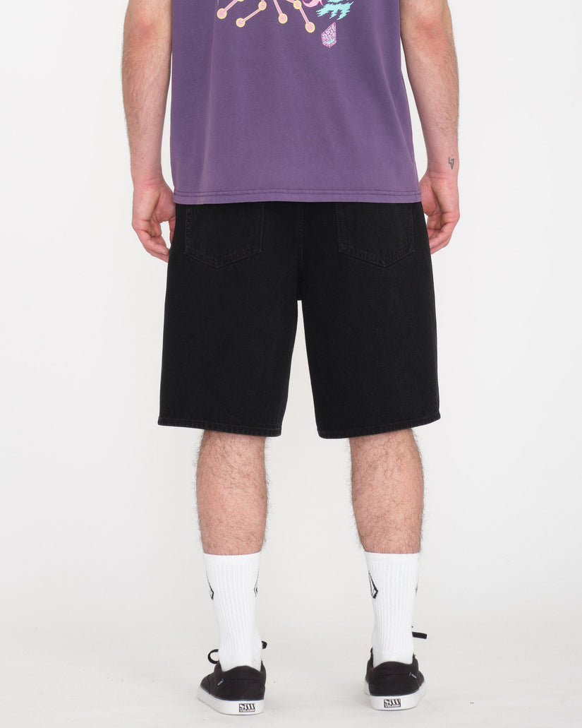 Short Denim Billow - BLACK