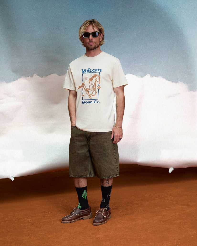 Short en denim Billow 22" - Sage Leaf
