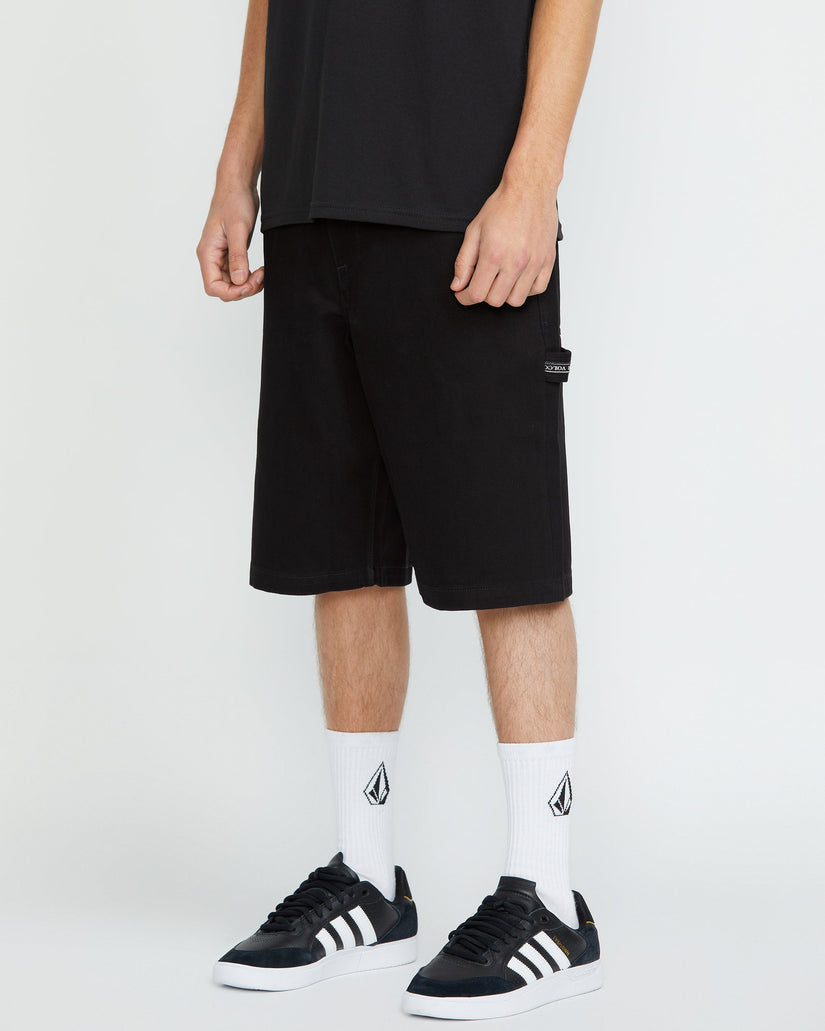 Short Denim Sawhorse - BLACK