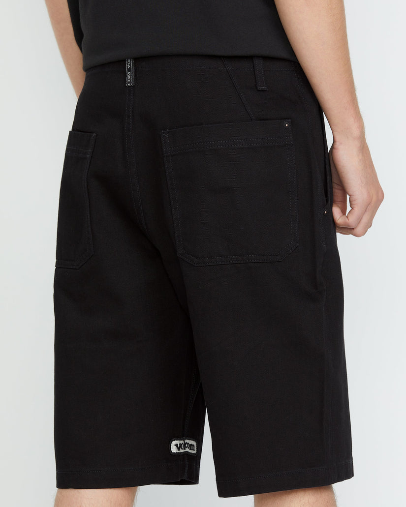 Short Denim Sawhorse - BLACK