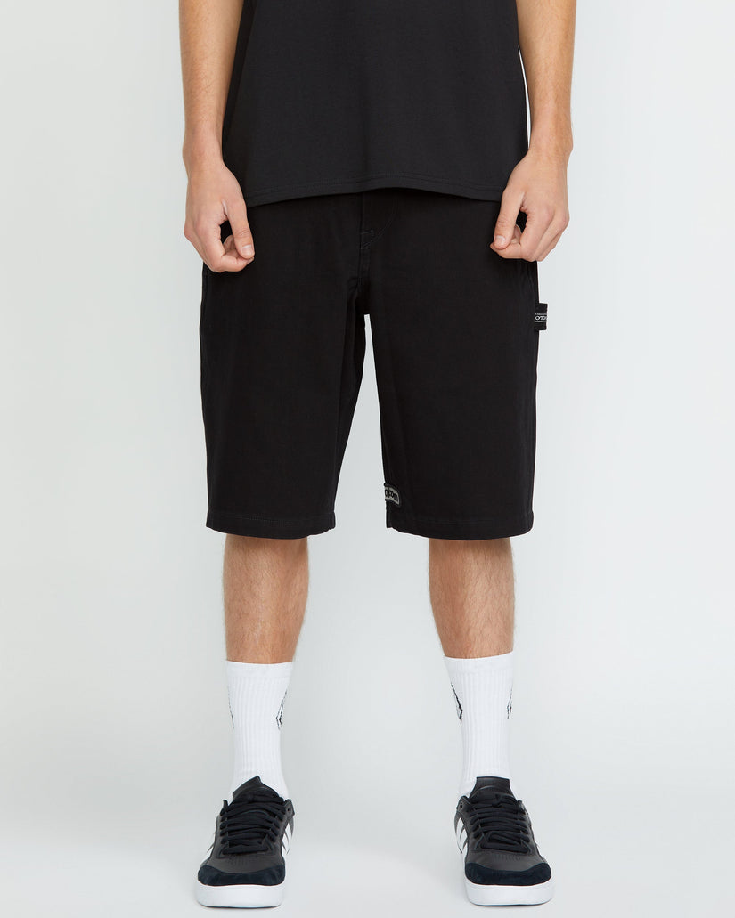 Short Denim Sawhorse - BLACK