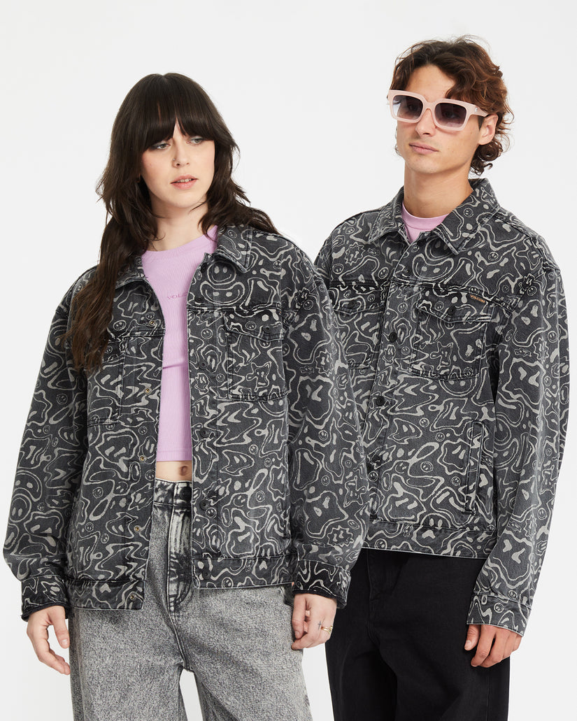 Veste Denim Filip Rygalski - BLACK PRINT