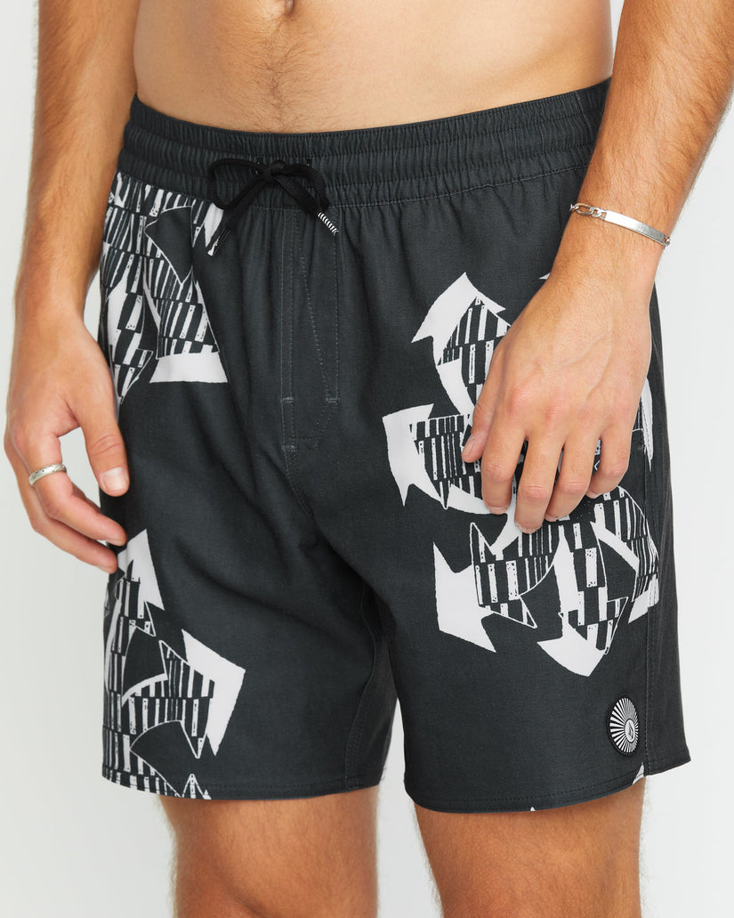 Boardshort Unite Stoney Trunk 17" - BLACK