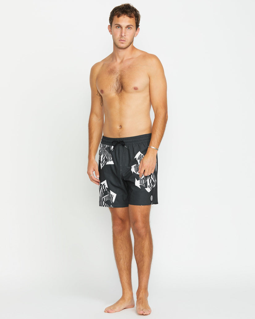 Boardshort Unite Stoney Trunk 17" - BLACK