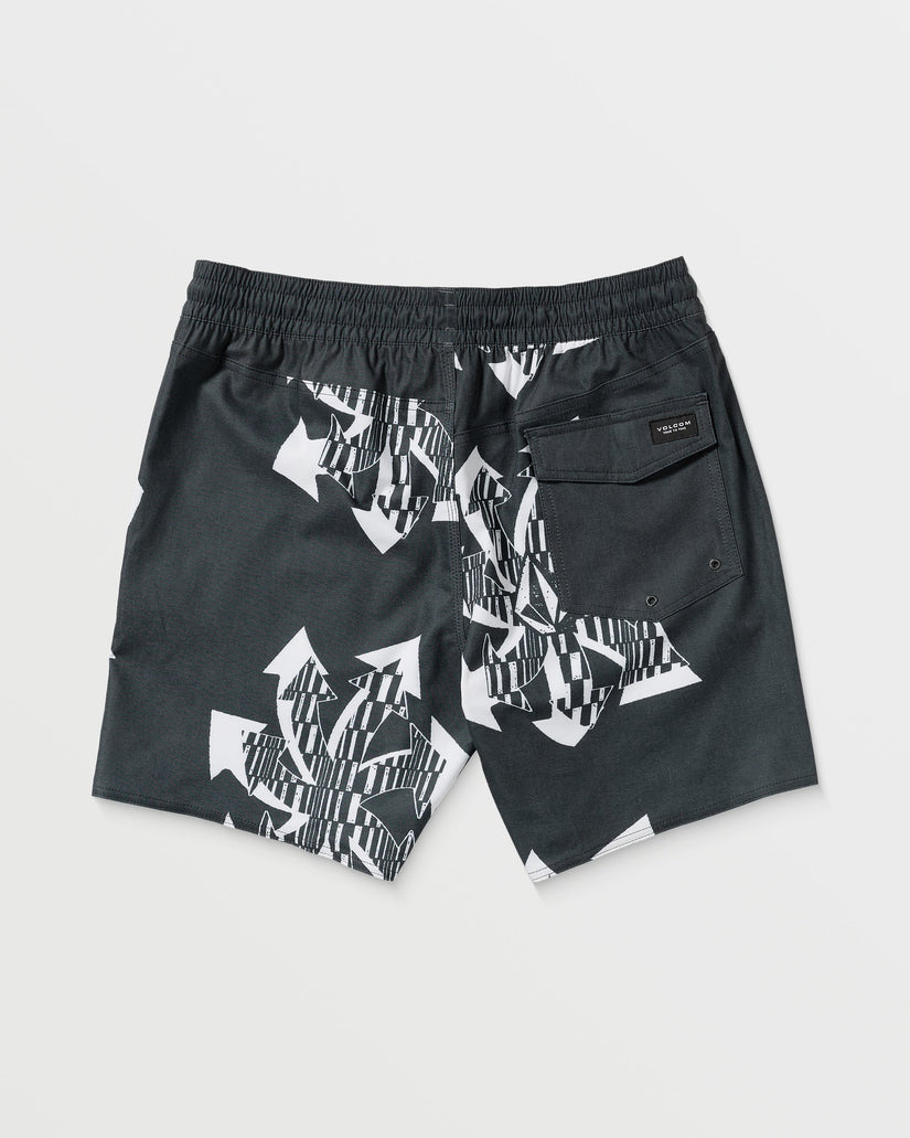 Boardshort Unite Stoney Trunk 17" - BLACK