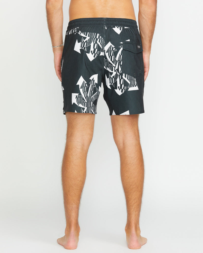 Boardshort Unite Stoney Trunk 17" - BLACK