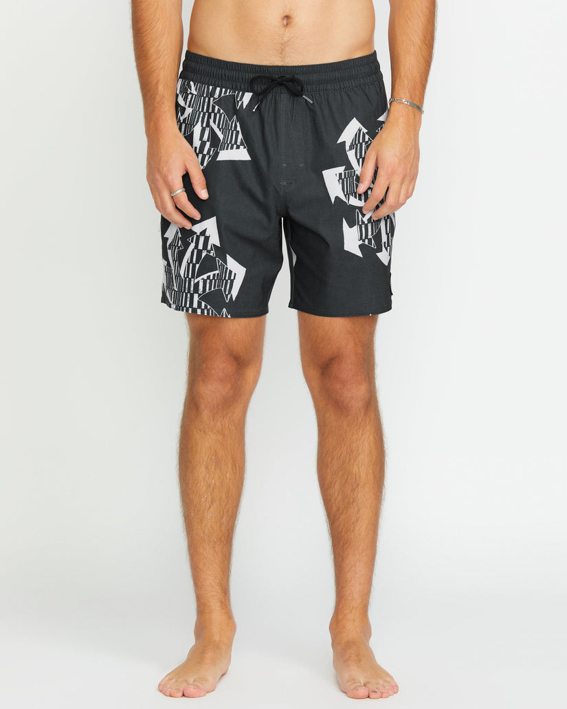 Boardshort Unite Stoney Trunk 17" - BLACK