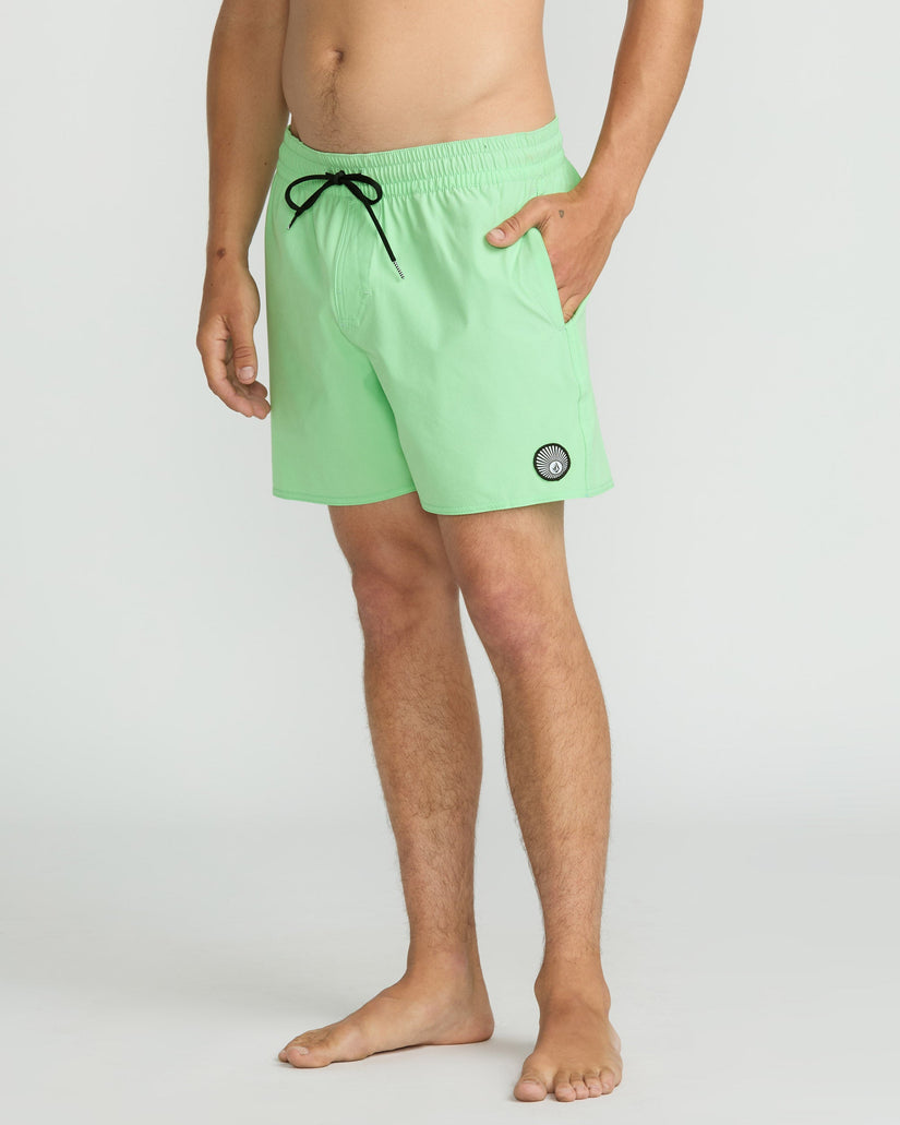 Boardshort Lido Solid Trunk 16" - Jade Cream