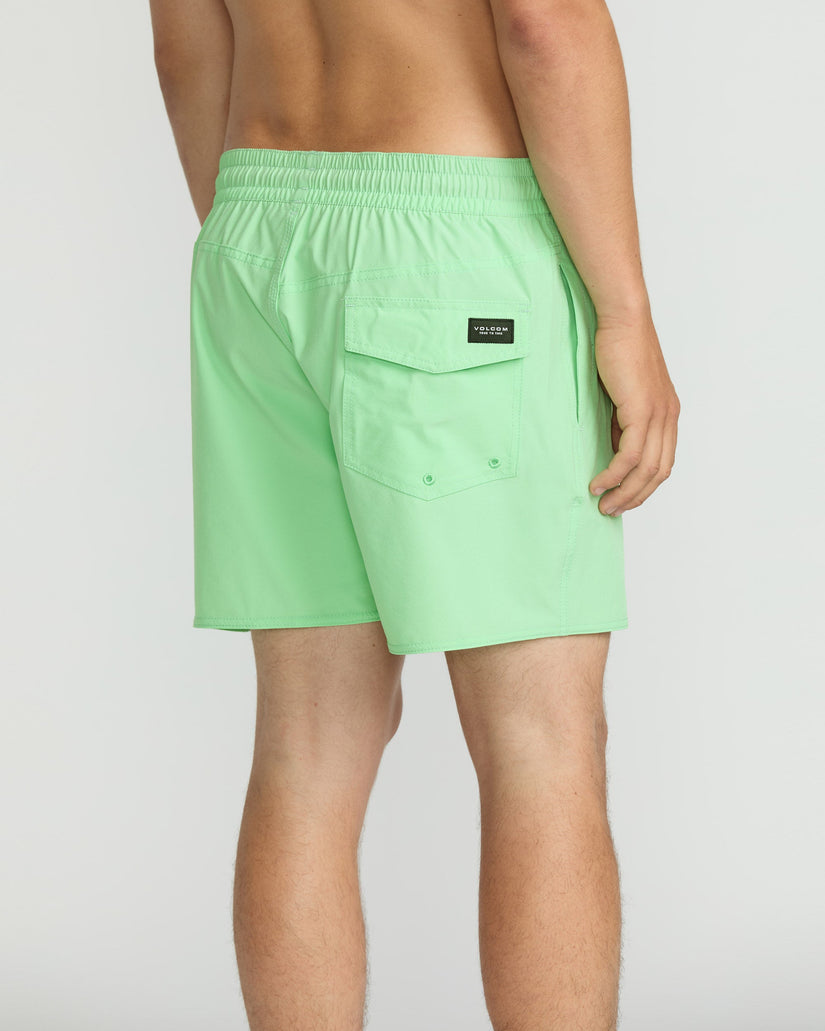 Boardshort Lido Solid Trunk 16" - Jade Cream