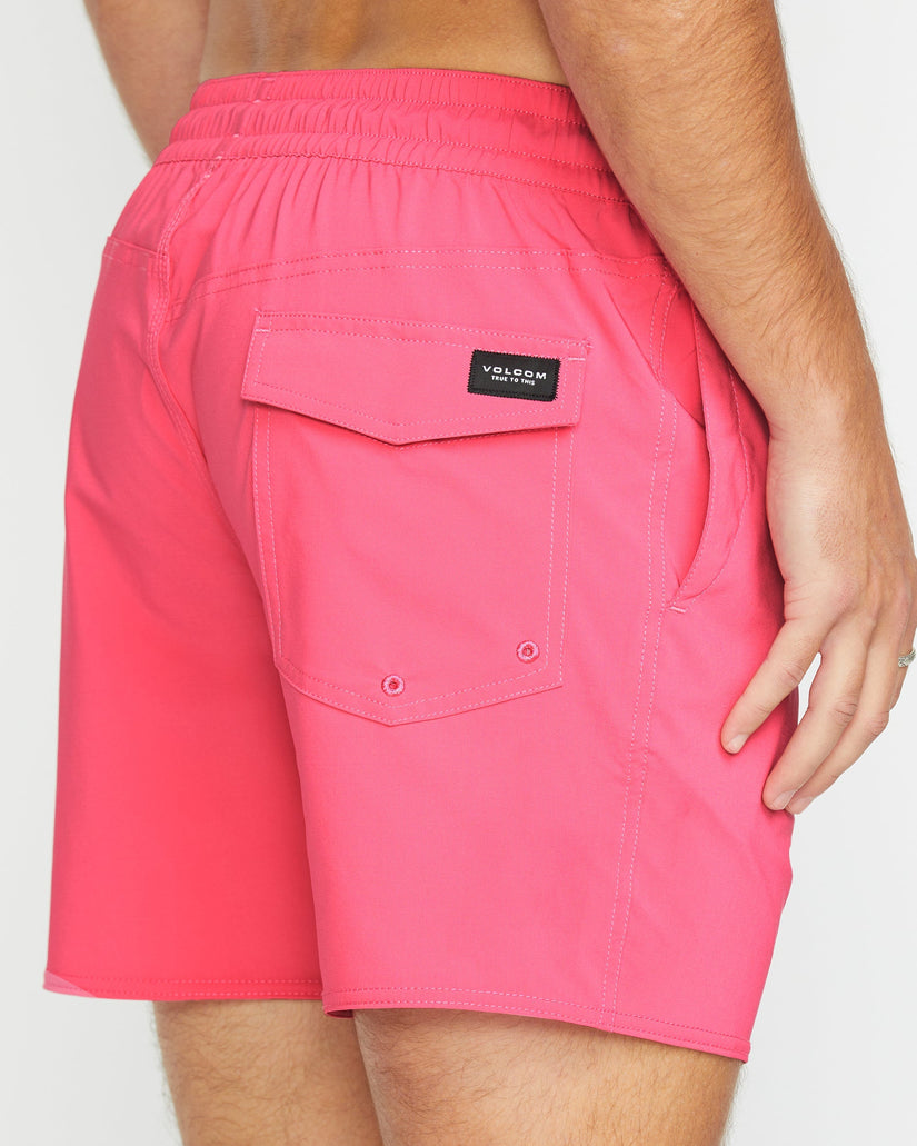 Boardshort Lido Solid Trunk 16" - NEON PINK