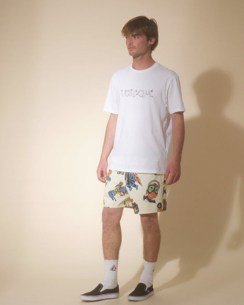 Boardshort Bob Mollema Trunk 16" - LIGHT BEIGE