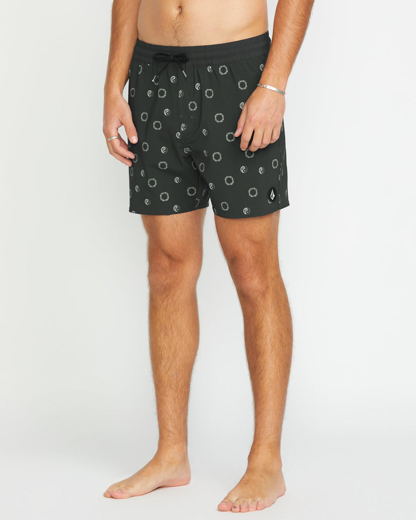 Boardshort Lido Print Trunk 16" - STEALTH