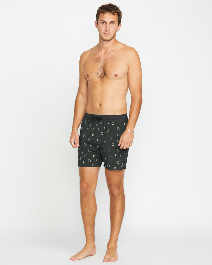Boardshort Lido Print Trunk 16" - STEALTH