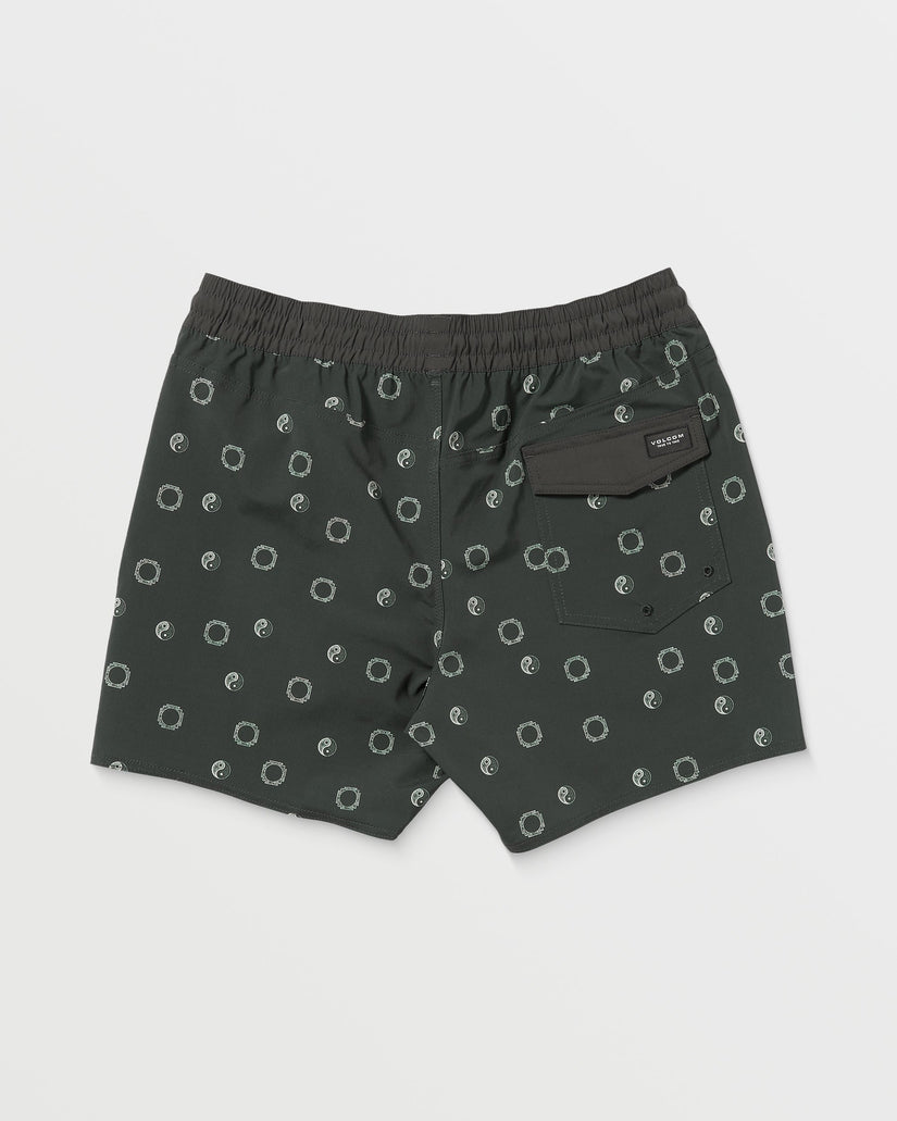 Boardshort Lido Print Trunk 16" - STEALTH